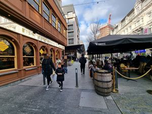 Terrace at Bier Central in Brussels