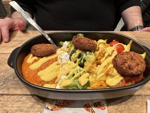 With Falafel  at Gustav Grün in Hamburg