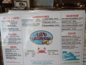 Regular menu 08.13.23 at LB's Lunch Box in Egg Harbor City