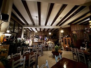 Indoor eating area  at Alesta in Kyrenia