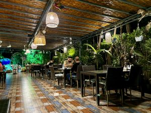 Jungle theme veranda  at Alesta in Kyrenia