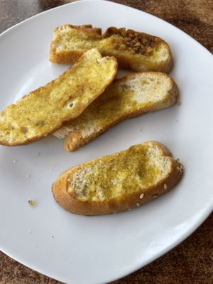 Garlic bread  at Huacafuckinchina in Ica