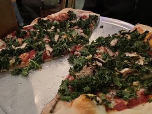 Square pizzaa  at High Mountain Pies in Leadville