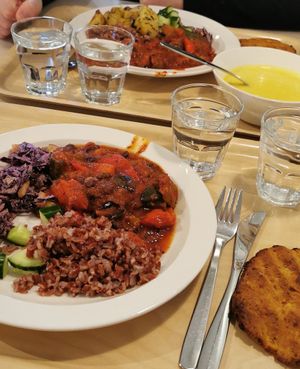 Vegan lunch at Kasvisravintola Karpalo in Kuusamo