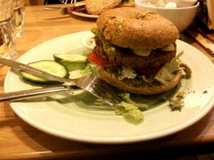 Dutch Weed Bagel at Bagels & Beans in Eindhoven