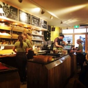 Interior at Bagels & Beans in Eindhoven