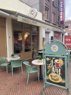 Outside view  at Bagels & Beans in Eindhoven