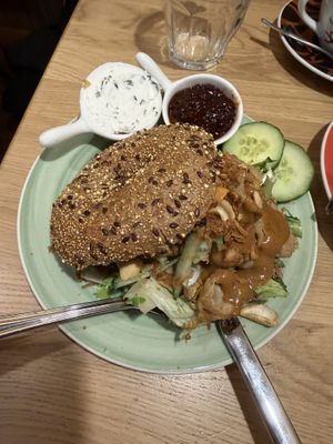 Bali bagel  at Bagels & Beans in Eindhoven