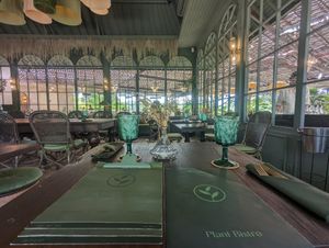 Overview from the interior area at Plant Bistro in Ubud