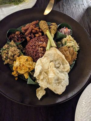 Indonesien dish at Plant Bistro in Ubud