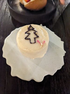 White chocolate Sacher at Plant Bistro in Ubud