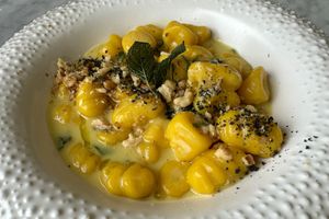 Pumpkin gnocchi 😋  #Veganuary at Plant Bistro in Ubud