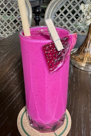 Red dragon smoothie  #Veganuary at Plant Bistro in Ubud