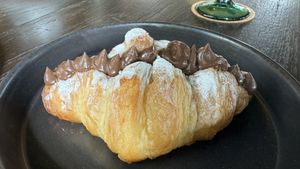 Chocolate croissant  #Veganuary at Plant Bistro in Ubud