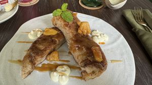 French toastt #Veganuary at Plant Bistro in Ubud