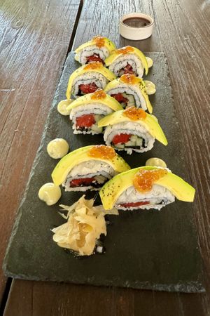 Delicious vegan sushi in Ubud #Veganuary at Plant Bistro in Ubud