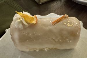 Orange lemon cakee  at Plant Bistro in Ubud