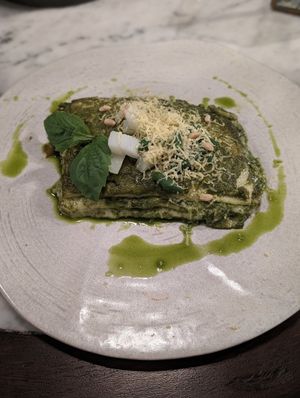 Lasagna at Plant Bistro in Ubud
