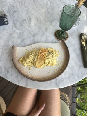 Carbonara (a little boring)  at Plant Bistro in Ubud