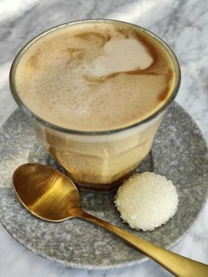 cafe Latte at Plant Bistro in Ubud