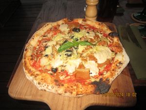 Capricciosa Pizza   at Plant Bistro in Ubud