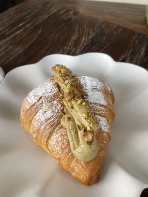 Pistachio croissantt  at Plant Bistro in Ubud