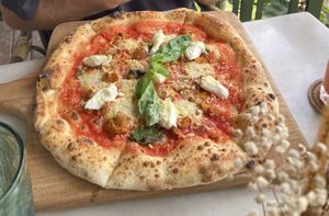 Sausage pizza   at Plant Bistro in Ubud