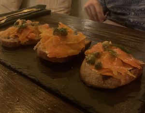 Salmon bruschetta   at Plant Bistro in Ubud
