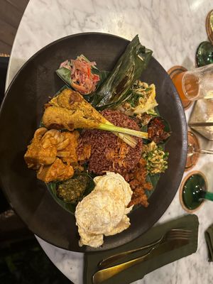 Nasi campur  at Plant Bistro in Ubud