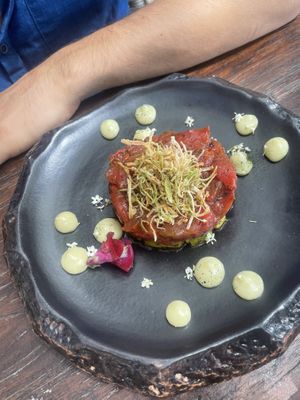 Delicious tartare.  at Plant Bistro in Ubud