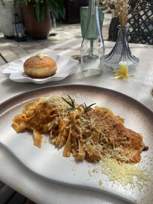 Pasta y bombolo.  at Plant Bistro in Ubud