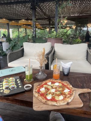 Japan and Italy .  at Plant Bistro in Ubud