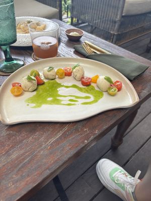 Caprese salad   at Plant Bistro in Ubud
