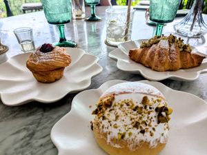 Beautiful pastries to die for at Plant Bistro in Ubud
