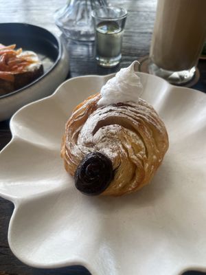 Homemade nutella cruffin  at Plant Bistro in Ubud