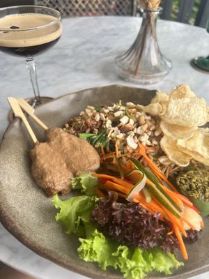 Nasi goreng with brown ricee  at Plant Bistro in Ubud