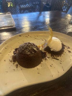 Chocolate Lava Cakee  at Plant Bistro in Ubud