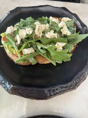 Smashed avo  at Plant Bistro in Ubud