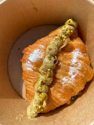 Cornetto pistachio   at Plant Bistro in Ubud