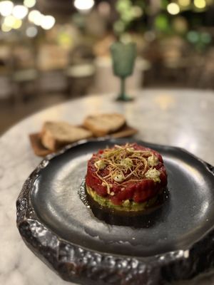 Toona avocado tartaar  at Plant Bistro in Ubud