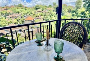 What a view!  at Plant Bistro in Ubud