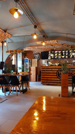 Inside at FriesHub in Timisoara