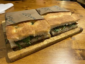 Vegan schiacciata (excellent 👌)  at Il Cernacchio Food & Wine in Florence