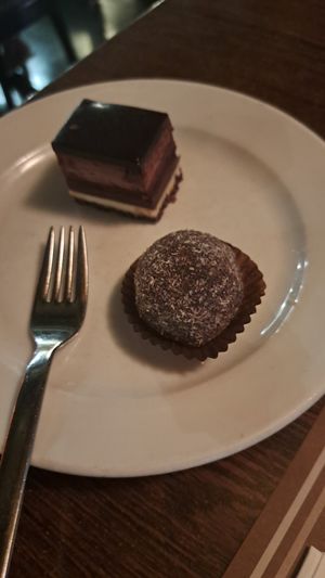 sweets at Trófea Grill in Budapest