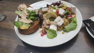 Vegan broodje met van alles! at Brasserie 14 Nunspeet in Nunspeet