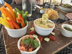 Roasted Red Pepper Hummus Made with Love  at Cameo Love Market in Asbury Park