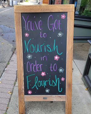 Signage at Kwench in Amherst