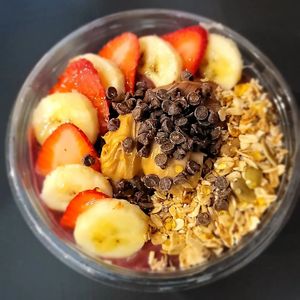 Açai bowls at Kwench in Amherst