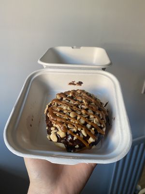 Snickers donut   at Golden Glaze Dougnuts  in Worcester