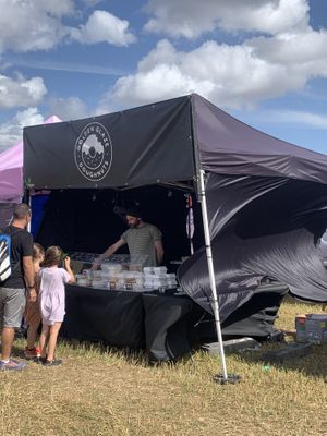 Stall at Vegan Campout 2025  at Golden Glaze Dougnuts  in Worcester